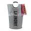 Large Laundry Basket Collapsible Fabric Hamper with Padded Handles Tall Foldable Clothes Basket Durable Linen Bins