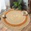 Hand Made Jute Carpet Braided Round Rug With High Quality