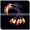 led string light with rain drop decoration
