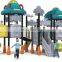 JINGQI Hot sale kids outdoor playground equipment with plastic slide children playground items for sale