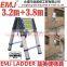 3.2m+3.8m Double Telescopic Ladder