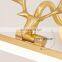 2022 New Arrival European Style Acrylic Sconce Light Bathroom Nordic Retro Elk Antlers Mirror Lamp Modern