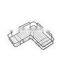 the plaSuction Cup Bathroom Accessories Wrought Iron Shampoo Storage Rack Holder Kitchen Punch Corner Frame Shower Corner Shelf