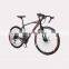 Mountain bike 700C bicycle curved handle road racing cross country adult bicycle men's and women's double disc brake variable sp