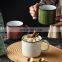 Promotional 14 Oz Tazas Esmaltadas Vintage Tazas-Ceramica-Mayor Tazas Cafe Ceramic Enamel Mugs For Birthday Gift