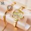 SHENGKE Luxury Bracelet Ladies Watch Dress Watches Dial With Dazzling Diamond Jewelry Wristwatch Quartz Watches  K0131L
