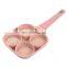 Wholesale Pink 4 Cups Pancake Pan Aluminum Egg Cooking Pan Egg Frying Pan with Nonstick Coating