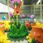 Kids amusement rides flower bee ride family rotation rides for sale