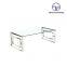 Tiptop high polishing stainless steel frame living room table golden chrome marble top coffee table
