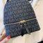 Women Fashion Printed Shoulder Casual Messenger Mini Mobilephone Backpack