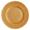 Amazon Sale Gold Silver Rimmed Glass Charger Decorative Dinner Plate For Wedding Party Restaurant