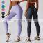 Wholesale V Back Gym Pants Tights High Waist Scrunch Butt Lifting Workout Running Quick Dry Seamless Yoga Leggings For Women