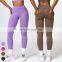 Wholesale Sportswear Cargo Back Pocket Design Tights Custom Workout Sport Pants Butt Lift High Waist Yoga Leggings For Women