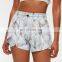 Women's Summer Loose Fitness Sports Clothing Shorts 2-Piece Print Workout Running Gym Wear Yoga Shorts