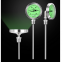 Fluorescent stainless steel bimetal thermometer, industrial thermometer pointer type stainless steel axial bimetal thermometer