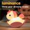 Wholesale Cute Silicone LED Night Light for Kids Bedside Rocking Horse Unicorn Lamp for Nursery Bedroom Stylish Touch Control