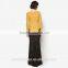 2016 Fashion Design Morden Baju Kurung Indonesia With Solid Color Baju Kurung Dress BJ022