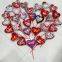 10 Inch Globos Valentines Day Foil Balloons Inflatable Toys Ballons Heart Shape Helium Balloon Party Decoration With Stick