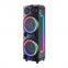 HANSUO HS-TD1020 Pro TWS Bt 100W Wireless Hot Sale Portable Party Home Karaoke Trolley OEM/ODM Speakers with Mic