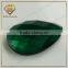 Synthetic gemstone for import green cheap glass beads
