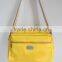guangzhou high quality classic fashion yellow waterproof lady handbags shoulder bags