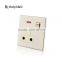 uk design single 13A socket switch with red indicator light
