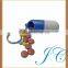 Special pill shaped pill box with keychain & outdoor pill box with low price