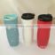 double wall stainless steel vacuum tumbler thermo cup coffee mug with rubber sleeve