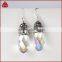 Clear quartz pave diamond new stylish earrings, wholesale designer diamond earring, handamde diamond gemstone drop earring