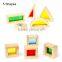2015 New Design Handmade Acrylic Wooden Rainbow Blocks Toys for Child OEM/ODM Castle Building Block set                        
                                                Quality Choice