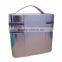 lOW PRICE unique custom cosmetic bags,multifunction makeup organizer,purple PU maleta de maquiagem