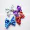 Hair Accessory Feather Bows,3" Metallica Shinny Hair Bow By Piece