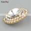 Golden fancy crystal rhinestone sofa buttons wholesale WBK-1474                        
                                                                                Supplier's Choice