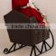 XM-A6035 18 inch santa sitting on sleigh with reindeer for chirstmas decoration