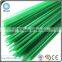 Thick diameter 2.50mm rectangular cross section profile light crimped PP plastic fiber bristle in green color for garden brush