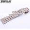 24mm high quality imported stainless steel watch bracelet for men's and women's with fashionable buckle Wholesale 3PCS