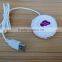 Promotional gift computer round shape 3 port usb hub with website button