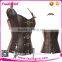 Women Cheap Straps Steampunk Brown Leather Corset