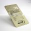 Cheap gold plated metal business card with brushed and laser cut crafts                        
                                                                                Supplier's Choice