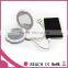 Double sides compact folding mirror with power bank