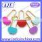 AJF new arrival popular colorful wedding gift gold shank heart love lock