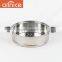 Multi-layer stainless steel steamer cooking pot with steel lid bakelite handles