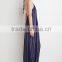 2016 Fashion Floor Length Stripes Halter Maxi Dresses