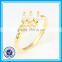 Real zircon imitation diamond wedding ring necklace jewelry set 2015