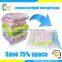 home storage vacuum zip top plastic bag for clothes