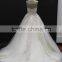 New designer design! Luxy ball gown silver lace champagne color sweetheart wedding gown with delicate beading belt