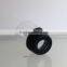 12 oz clear octagonal drinking glass with black sleeve