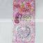 Hot selling kids custom kittty shaped crystal sticker,diamond sticker,crystal eye sticker