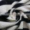 Custom Fabric Cotton Jersey Knit Black White Stripe Fabric Knit Fabric Cotton
