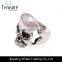 silver jewelry fashion punk style skull men's ring jewelry made in china